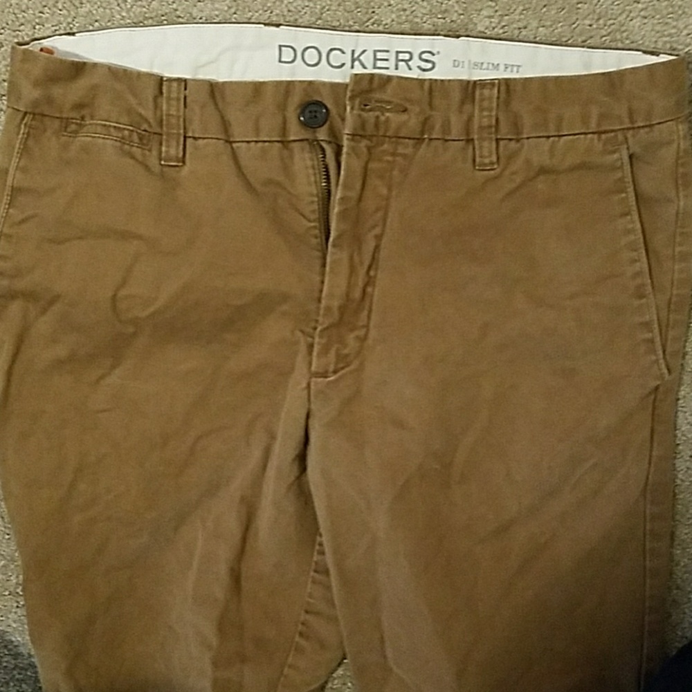 Dockers Slim Fit Dark Khakis